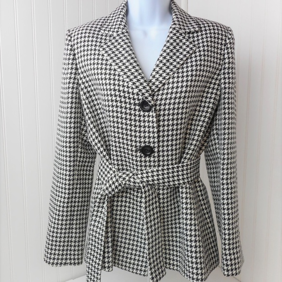 Jones Studio Jackets & Blazers - Jones Studio Separates Black & White Houndstooth